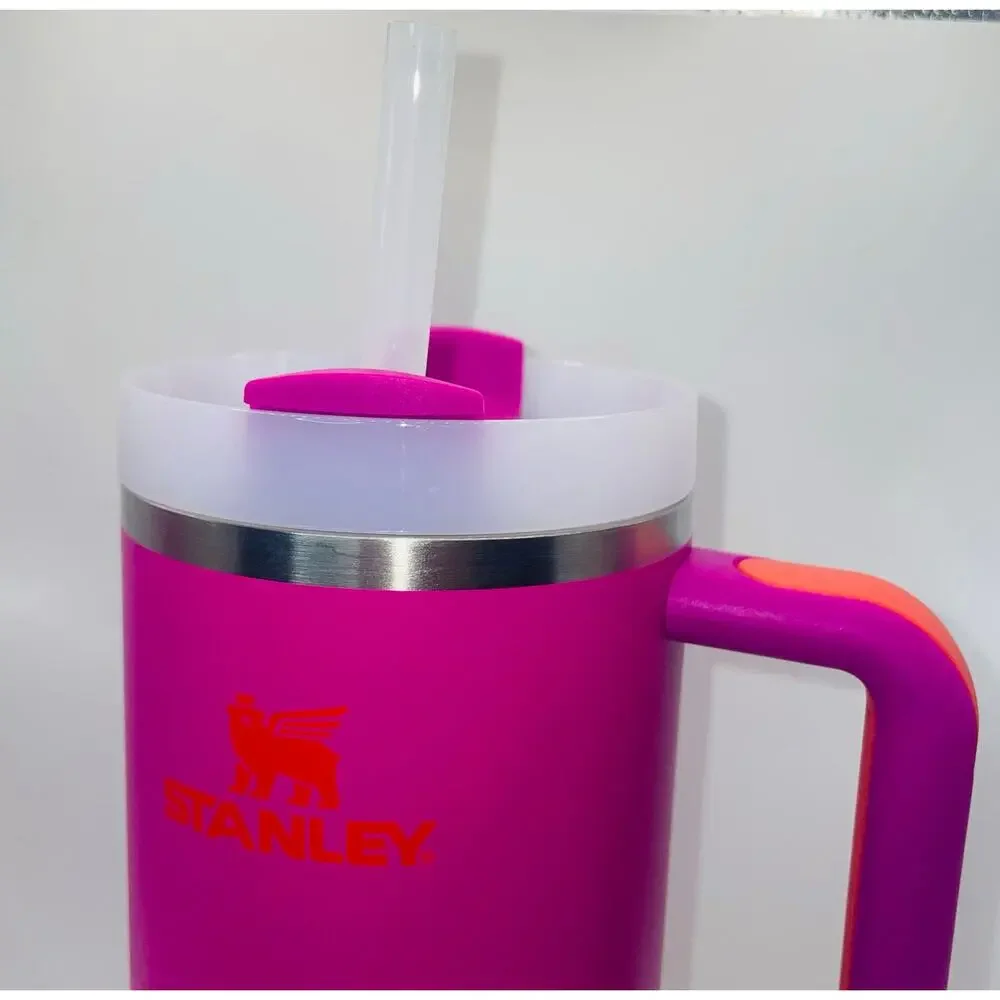 Stanley Quencher H2.0 FlowState 40oz Vivid Violet Heat Wave Tumbler BPA-free NEW